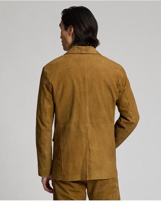 Ralph Lauren Brown Unconstructed Suede Western Sport Coat for men