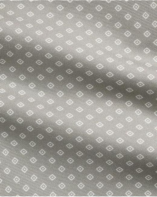 Ralph Lauren Gray Diamond-Patterned Silk Tie for men