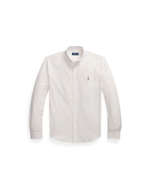 Camisa oxford con cuadros en espiga Polo Ralph Lauren de hombre de color White