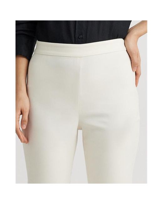 Pantaloni taglio corto in misto cotone di Lauren by Ralph Lauren in Natural