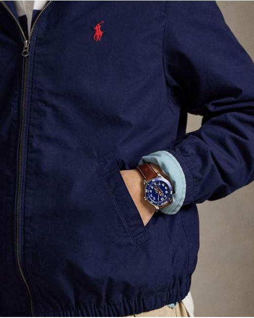 Ralph Lauren Blue The Bayport Poplin Jacket for men