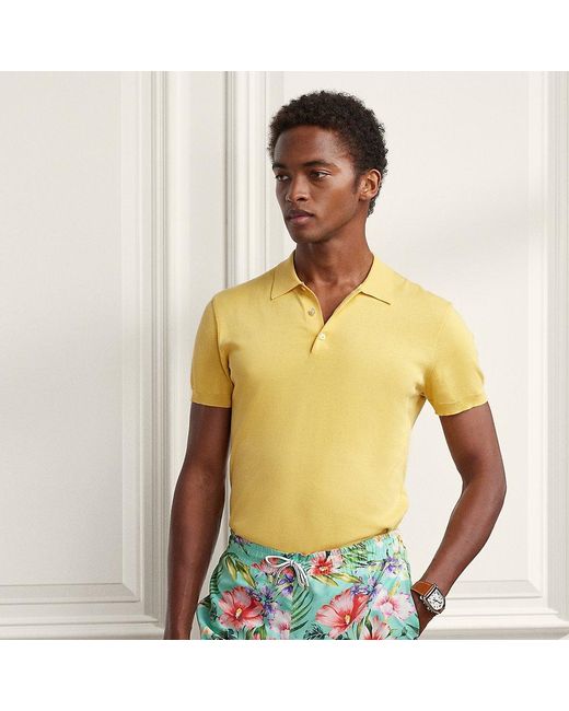 purple and yellow polo
