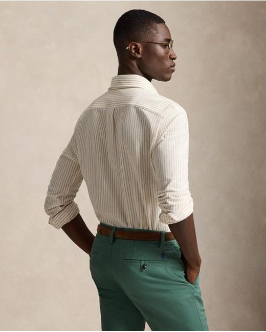 Polo Ralph Lauren Natural Striped Knit Oxford Shirt for men