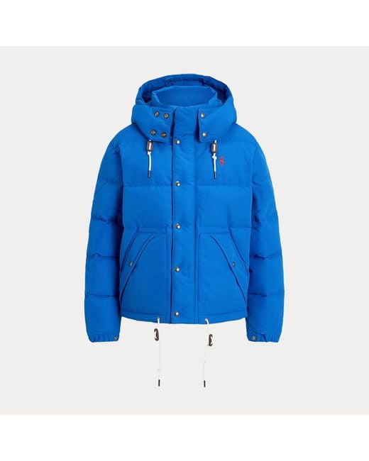 Polo Ralph Lauren Blue Quilted Hooded Down Jacket
