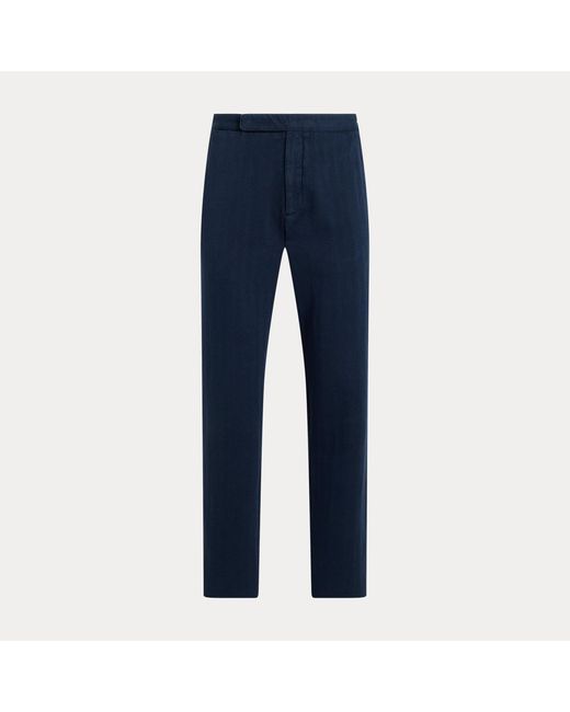 Ralph Lauren Blue Gregory Hand-Tailored Trouser for men