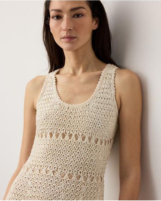 Ralph Lauren Natural Solanna Cotton Jumper Day Dress