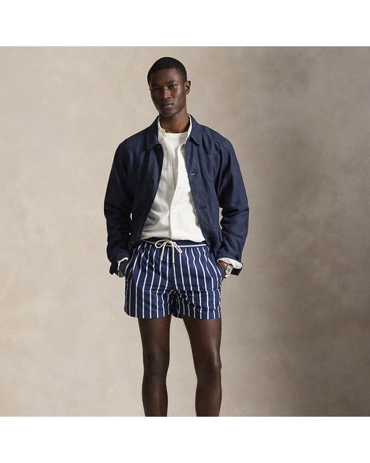 Polo Ralph Lauren Blue 11.5 Cm Traveler Slim Fit Swimming Shorts for men