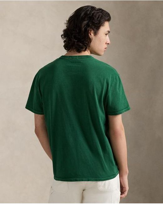 Polo Ralph Lauren Green Classic Fit Jersey Graphic T-Shirt for men
