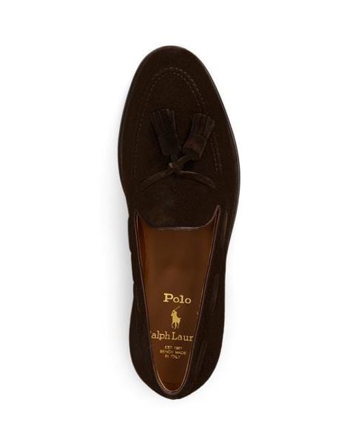 Polo Ralph Lauren Brown Maestra Tassel Suede Loafer for men