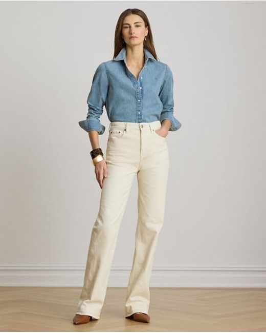 Ralph Lauren Blue Classic Fit Denim Shirt
