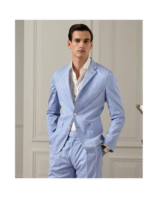 Ralph Lauren Purple Label Handgeschneiderte Anzugjacke Kent in Blue für Herren