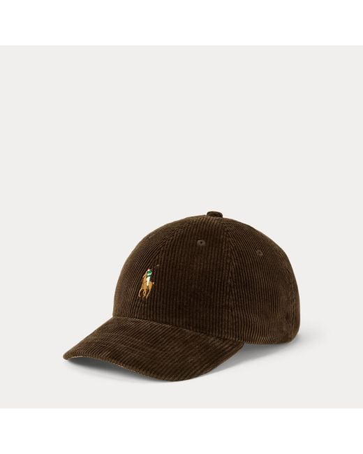 Polo Ralph Lauren Brown Corduroy Ball Cap for men
