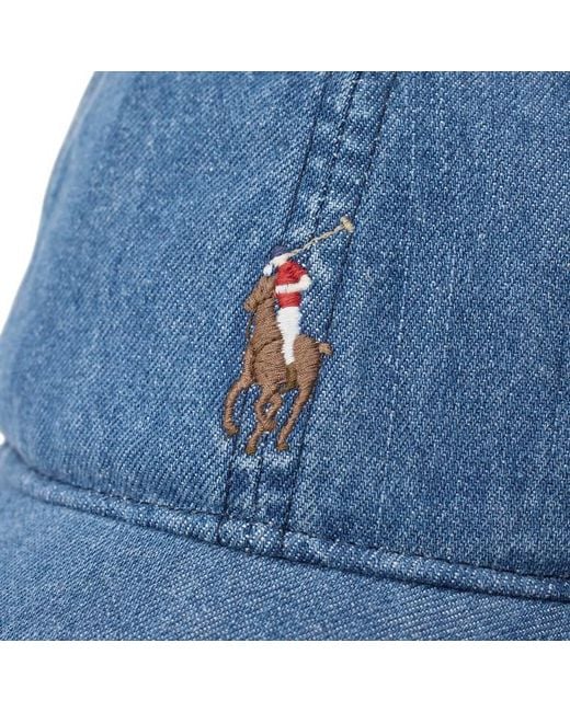 Polo Ralph Lauren Blue Ralph Lauren Denim Ball Cap for men