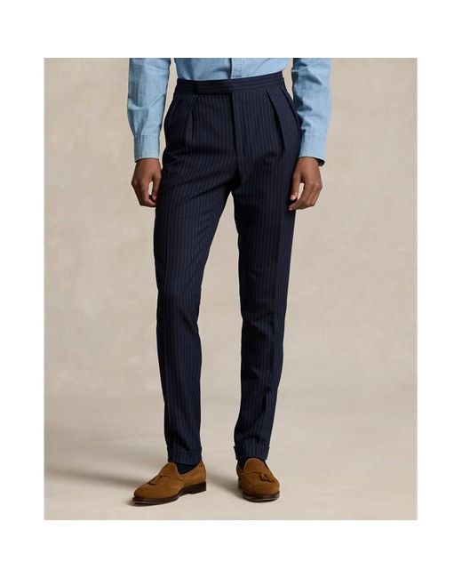 Ralph Lauren Blue Polo Soft Tailored Striped 3-piece Suit for men