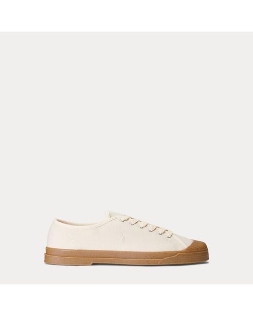 Ralph Lauren Natural Essence 100 Canvas Cap-Toe Trainers