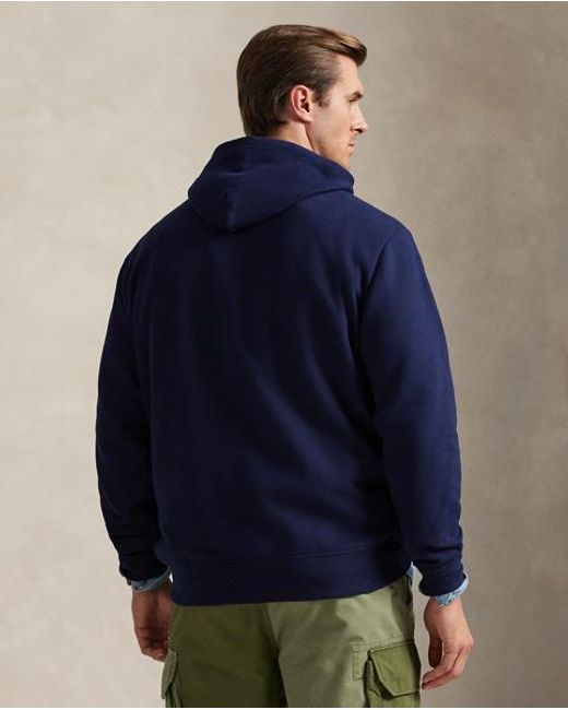 Polo Ralph Lauren Blue The Rl Fleece Western-Logo Hoodie for men