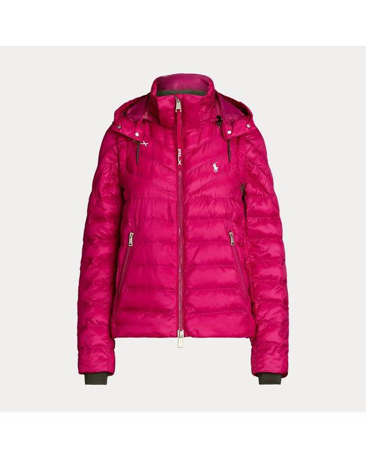 Ralph Lauren Pink Performance Quilted Full-zip Jacket