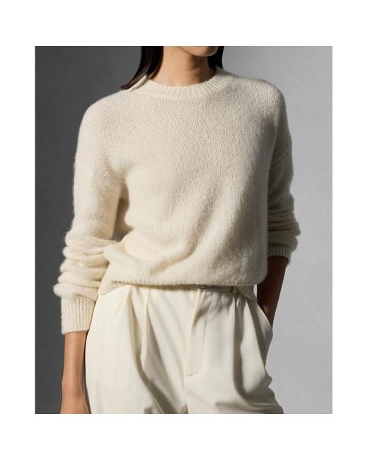 Ralph Lauren Natural Brushed Cashmere-blend Jumper