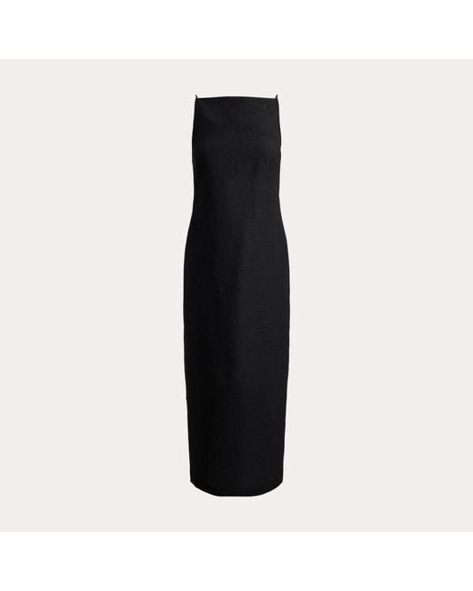 Polo Ralph Lauren Black Linen Column Dress