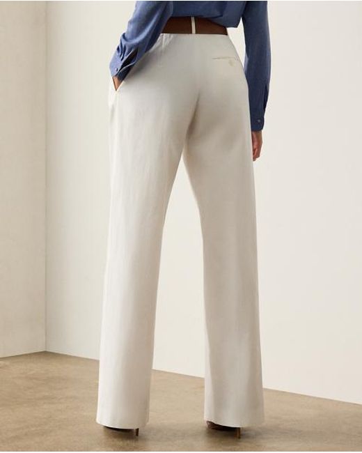 Ralph Lauren Jody Gewassen Katoenen Broek in het White