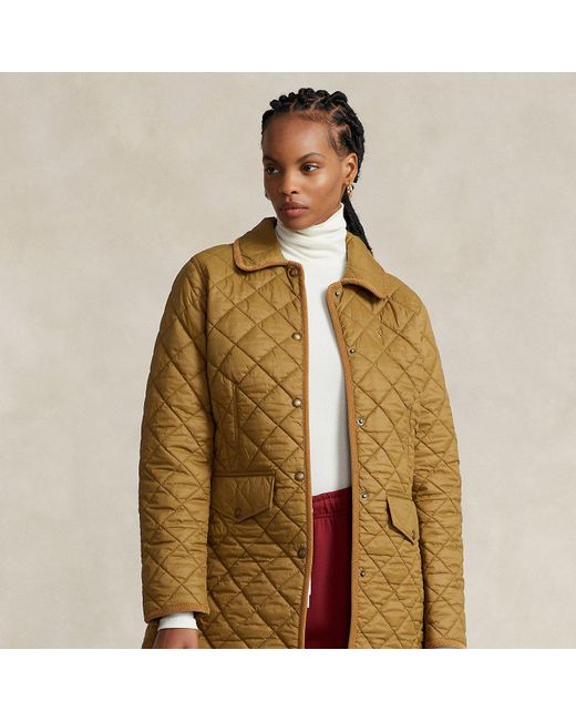 Polo Ralph Lauren Brown Quilted Coat