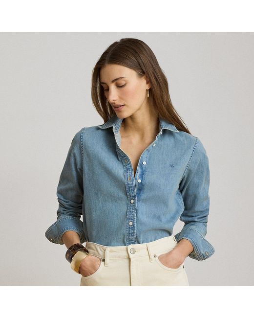 Ralph Lauren Blue Classic Fit Denim Shirt