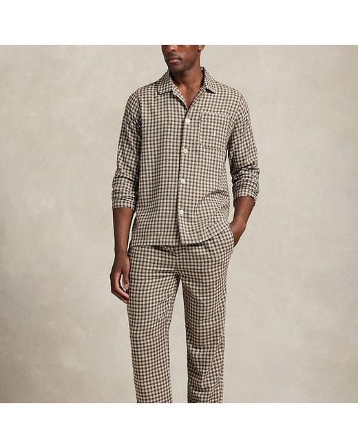 Polo Ralph Lauren Karierter Pyjama Aus Flanell in Brown für Herren