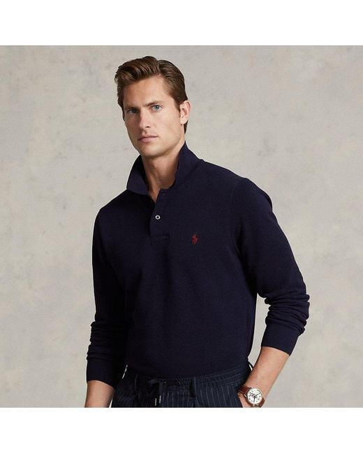 Ralph Lauren The Luxe Knit Polo Shirt in Blue for Men | Lyst