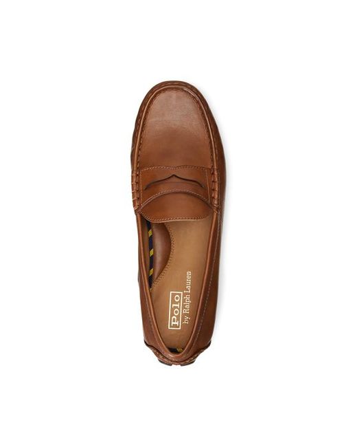 Polo Ralph Lauren Brown Anders Leather Driver for men