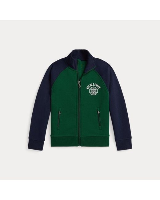 Polo Ralph Lauren Green Ralph Lauren Boy's Logo Crest Double-Knit Jacket for men
