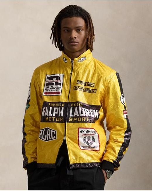 Polo Ralph Lauren Yellow Racing Jacket for men