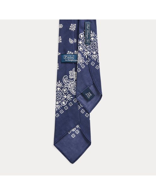 Cravatta a bandana in stile vintage di Polo Ralph Lauren in Blue da Uomo