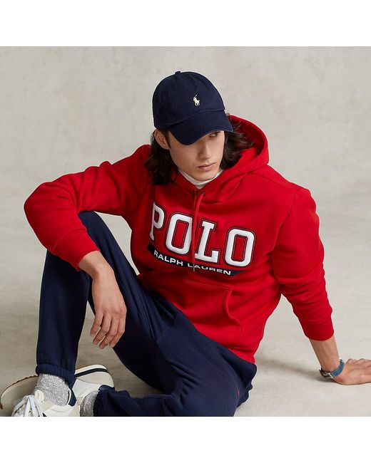 red fleece lined hoodie