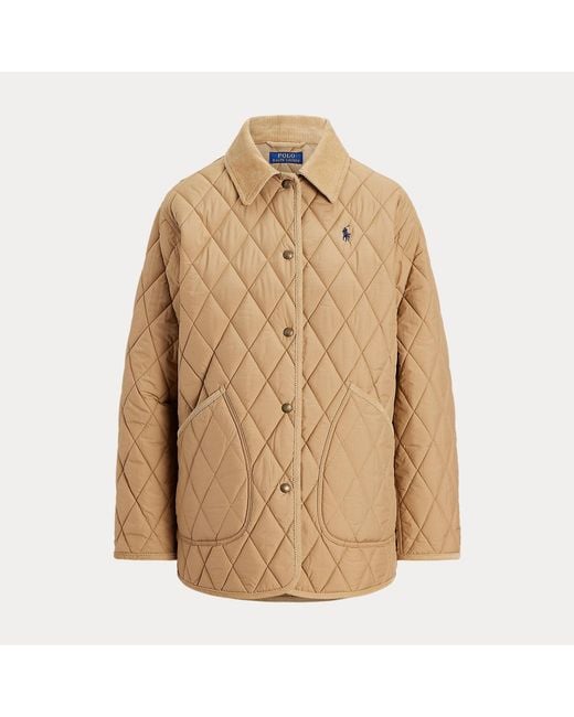 Polo Ralph Lauren Blue Diamond-Quilted Barn Jacket