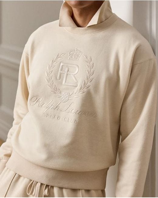 Ralph Lauren Brown Relaxed Fit Cotton-Cashmere Sweatshirt for men