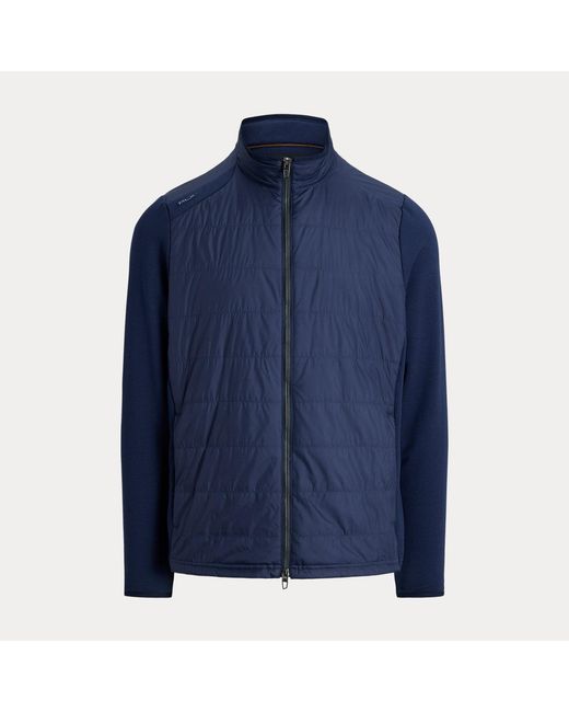 Ralph Lauren Blue Hybrid Mockneck Jacket for men