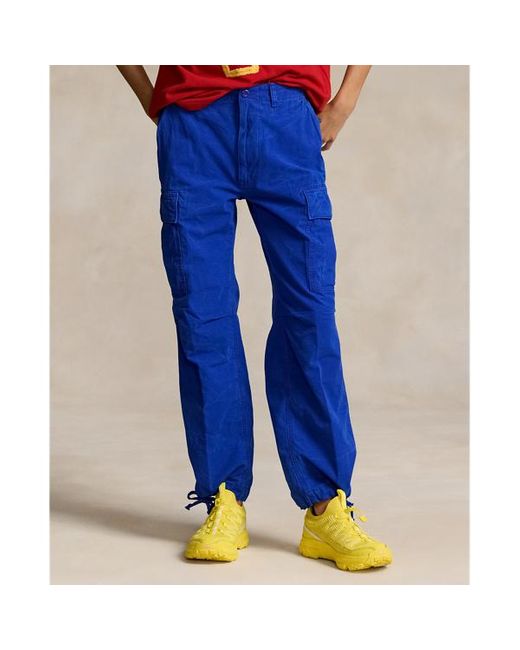 Pantaloni cargo in ripstop Relaxed-Fit di Polo Ralph Lauren in Blue da Uomo