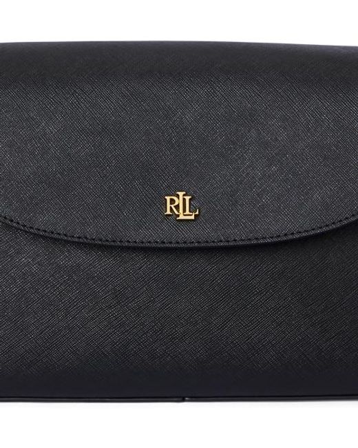 Ralph Lauren Red Crosshatch Medium Schylar Shoulder Bag