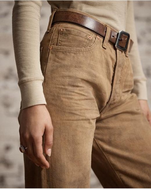 RRL Natural High Boy Fit Tan Jean