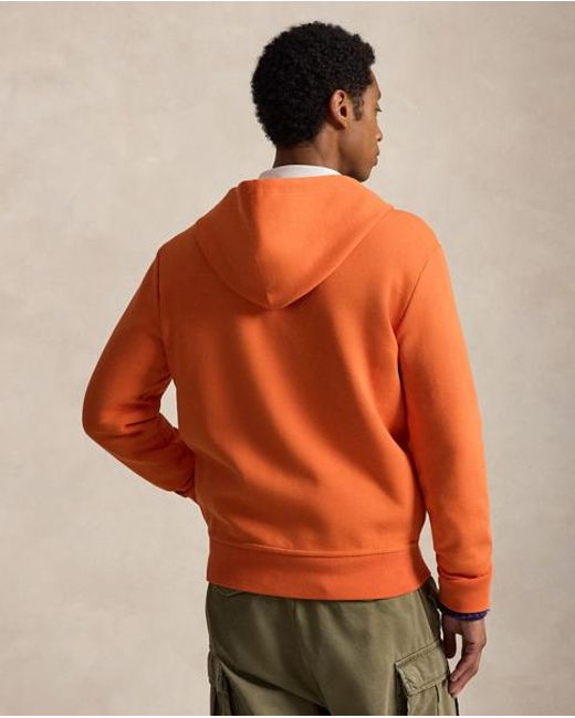 Polo Ralph Lauren Orange Double-Knit Full-Zip Hoodie for men