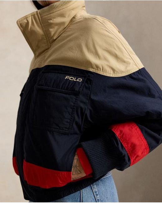 Polo Ralph Lauren Red Lightweight Color-Blocked Ski Jacket