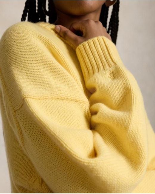 Polo Ralph Lauren Yellow Wool Crewneck Jumper