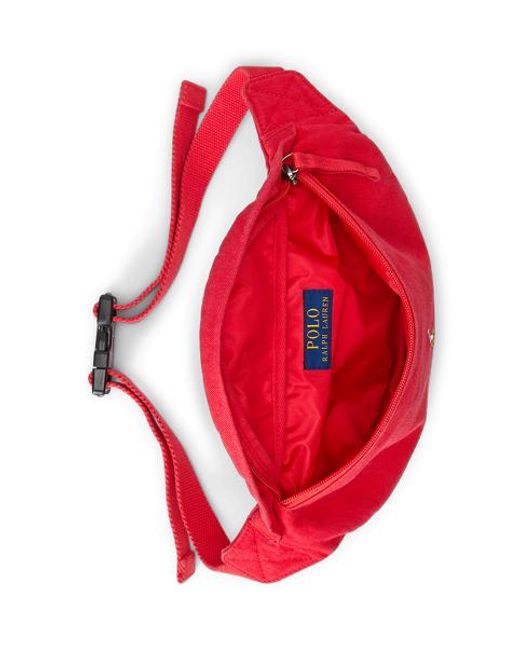 Polo Ralph Lauren Red Canvas Waistpack for men