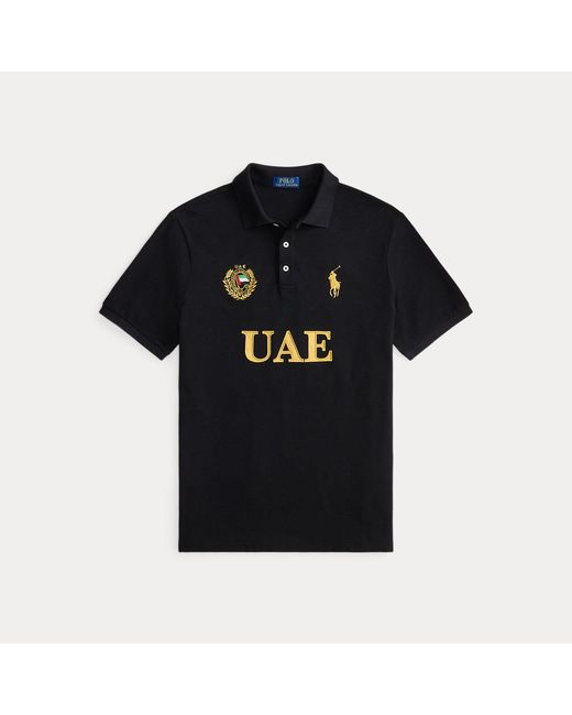 Polo Ralph Lauren Black Classic Fit Uae Polo Shirt for men