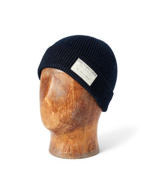 RRL Blue Indigo-dyed Cotton Watch Cap for men