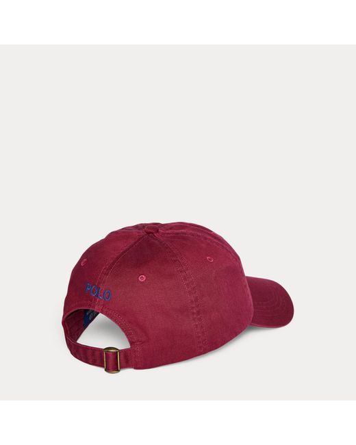 Polo Ralph Lauren Schwarze Baumwoll -Chino -Baseballkappe in Black für Herren