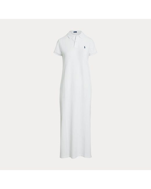 Polo Ralph Lauren Natural Cotton Mesh Polo Dress