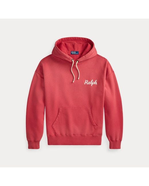 Polo Ralph Lauren Red The Ralph Lauren Logo Hoodie for men