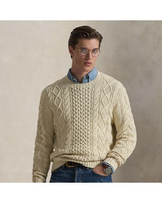 Ralph Lauren Natural Cotton Fisherman's Jumper for men