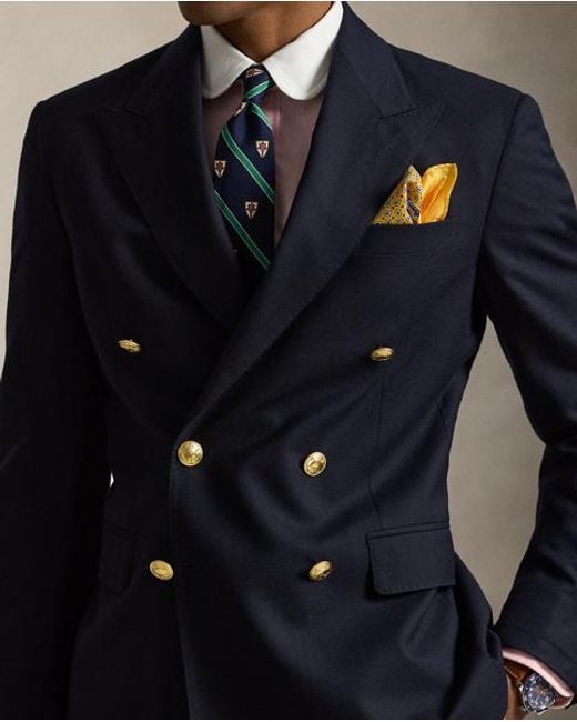 Polo Ralph Lauren Blue Polo Doeskin Wool Blazer for men